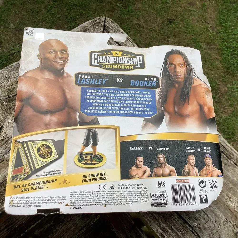 WWE Championship Showdown Bobby Lashley vs King Booker 2-Pack Side Plates New